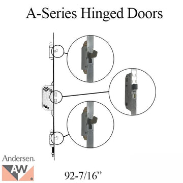 Andersen Multipoint Lock for A-Series Hinged Doors, 92-7/16"